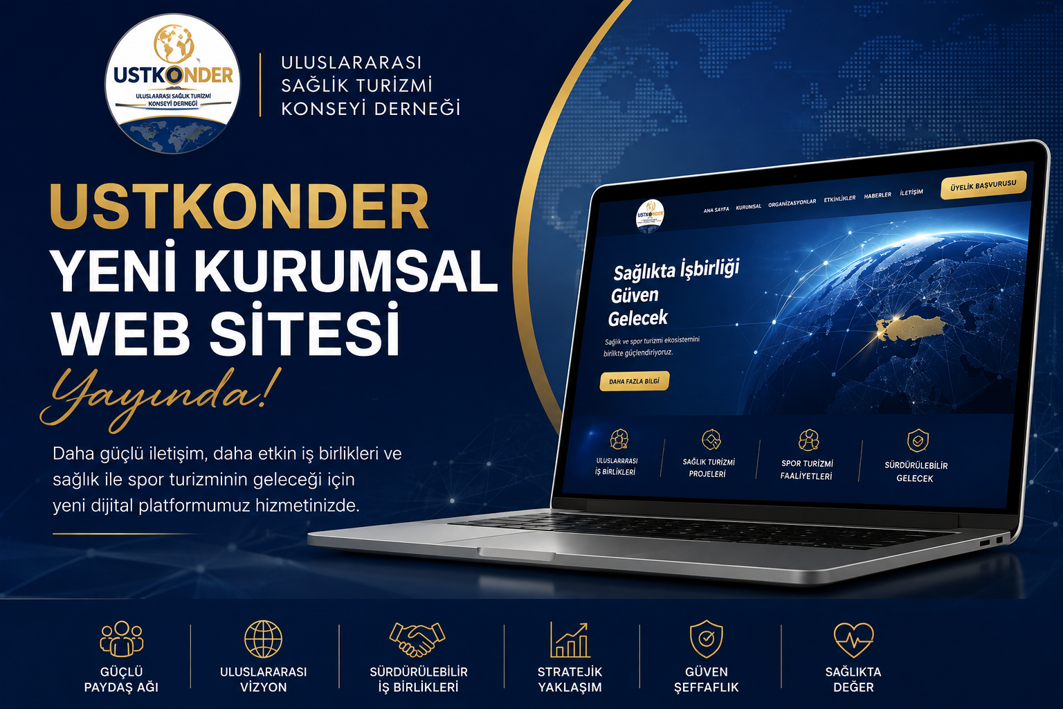 USTKONDER Dijital Dönüşüm Sürecini Tamamlayarak Yeni Kurumsal Web Sitesini Yayına Aldı